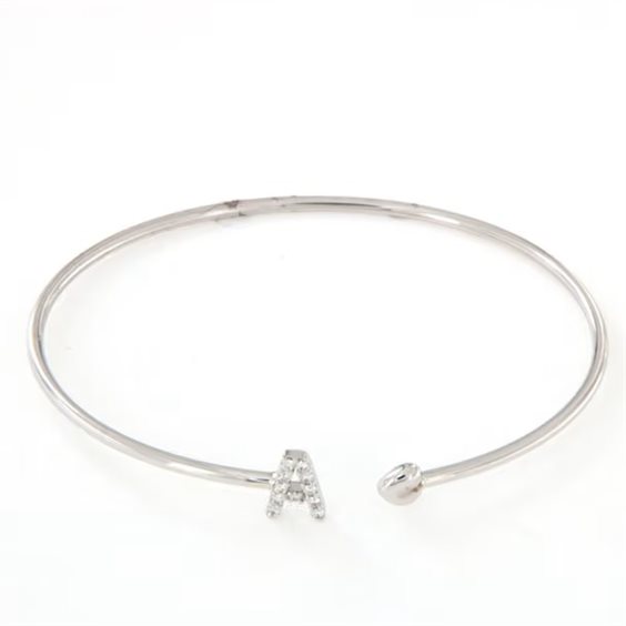 Armband Crivelli Lettere in Weißgold Diamante 0.12 Ct 51212603 - 51212603